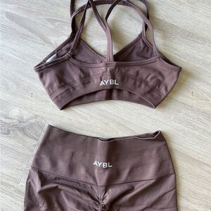 AYBL Chocolate Brown Activewear Set